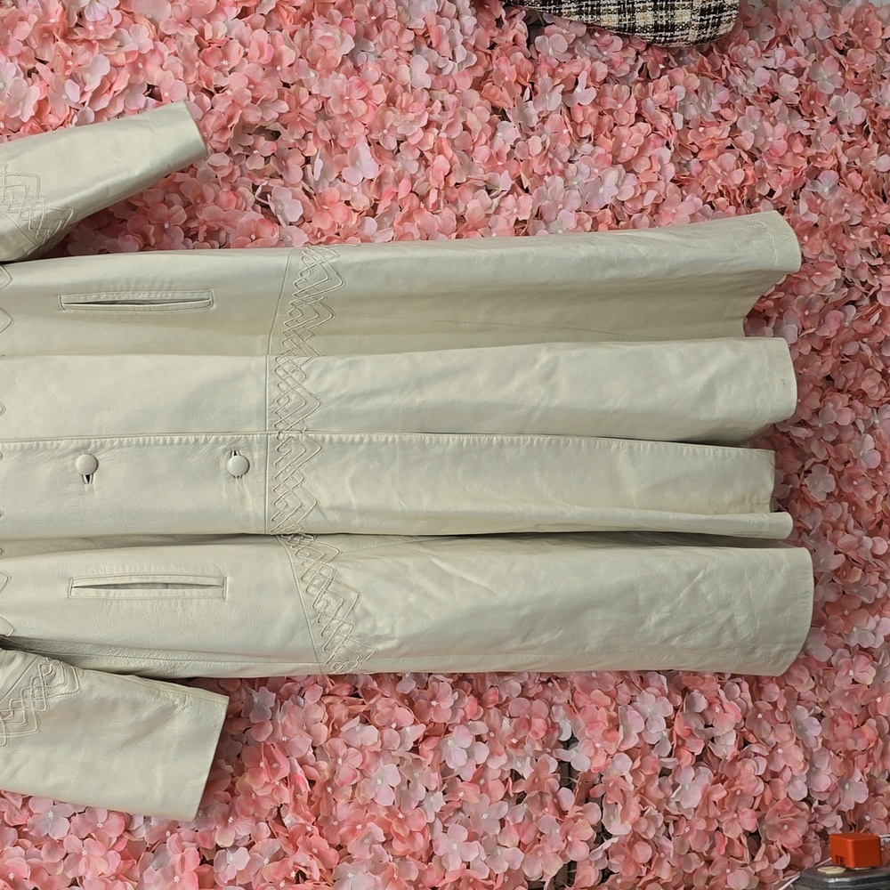 Dero by Rocco D’Amelio| Leather swing coat  with Pockets & Buttons | Size Medium - Picture 4 of 16